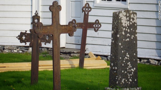 Cemetery in Alesund, Norway