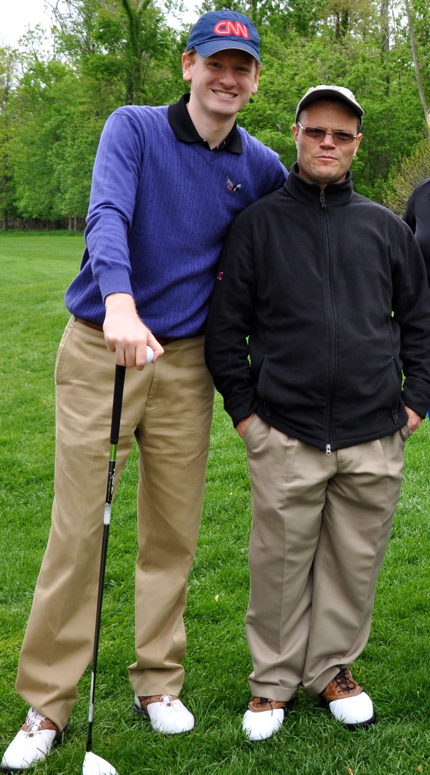 Jamie and Rick golf