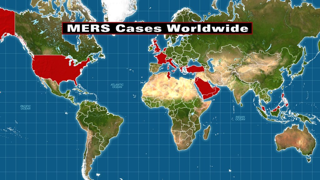 MERS Cases Worldwide
