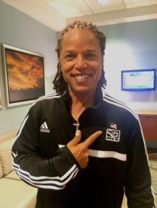 Cobi Jones is a veteran of three World Cups. He shows off his soccer pride on "New Day." 