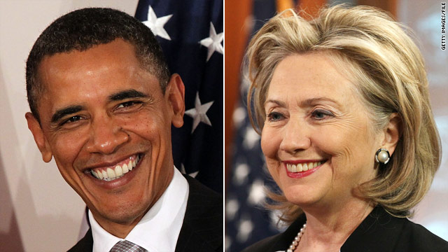 Poll: Obama, Clinton remain No. 1