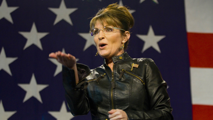 Palin delivers a gaffe-filled message