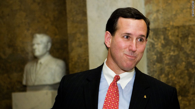 Santorum "showing up" in early states